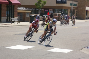 Alix at the front of the Hopkins Crit.